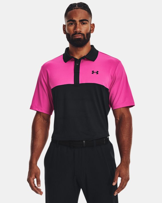 Men's UA Performance 3.0 Colorblock Polo in Black image number 0